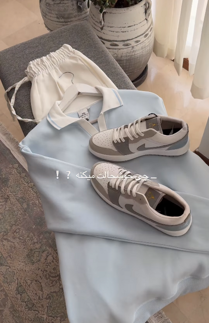 Luxury Comfort Set – Stylish Shoes, Polo Shirt & Jogger Pants (أزياء مريحة وعصرية)